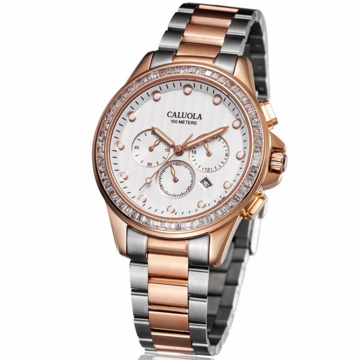 womens rose gold multi-function smart watches